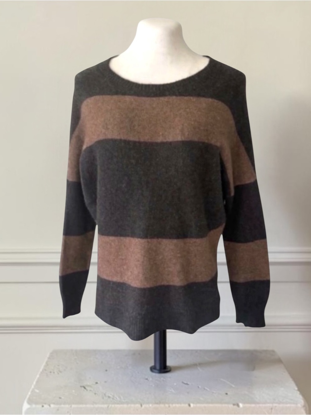Vince Rugby Yak Wool Blend Boxy-Fit Sweater Size Small